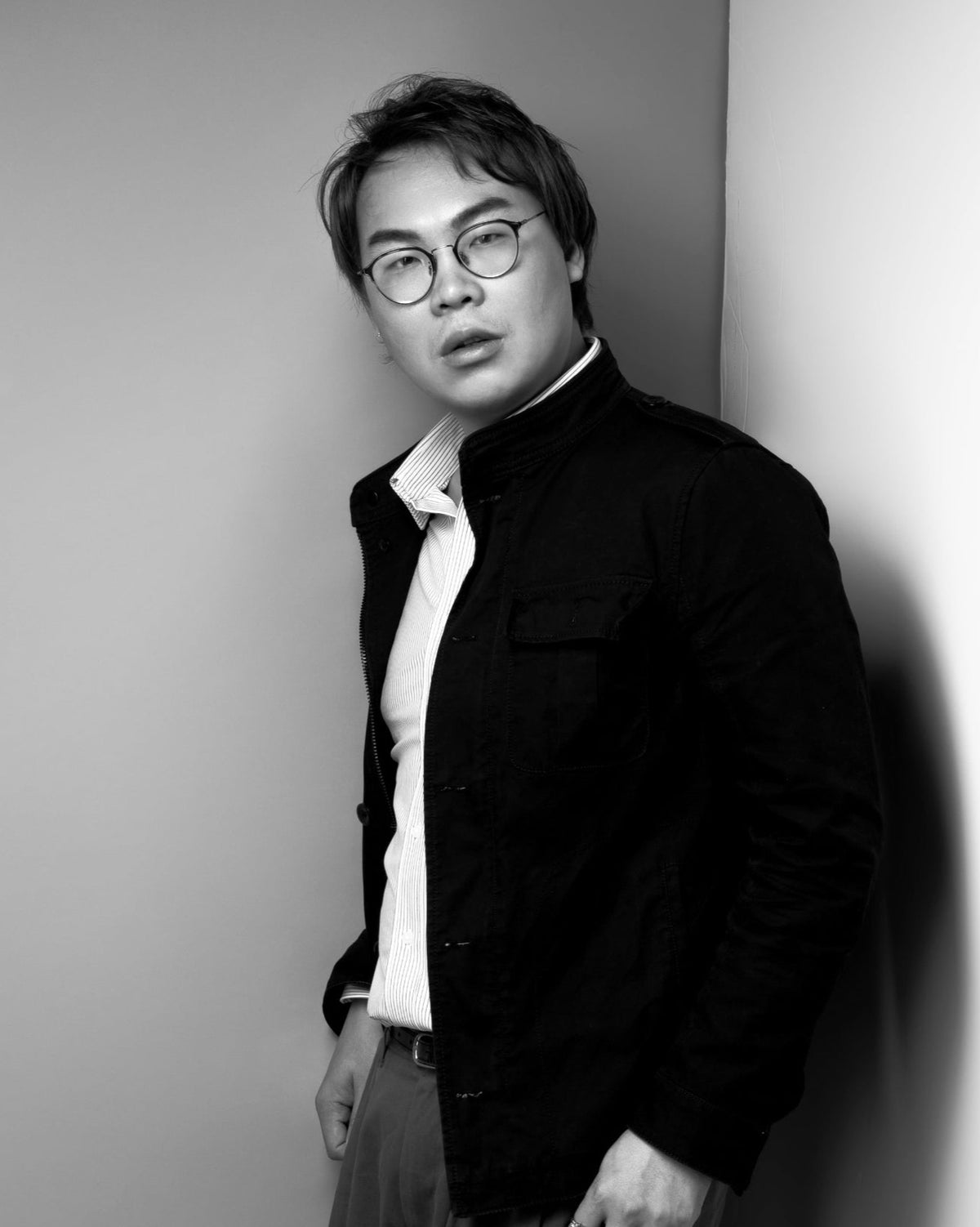 Diva Master Designer black and white portrait at Yann Beyrie hair salon Singapore