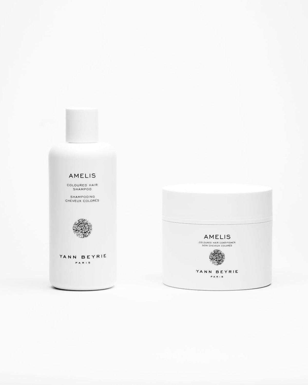 Yann Beyrie Amelis Duo set featuring shampoo and conditioner for coloured hair