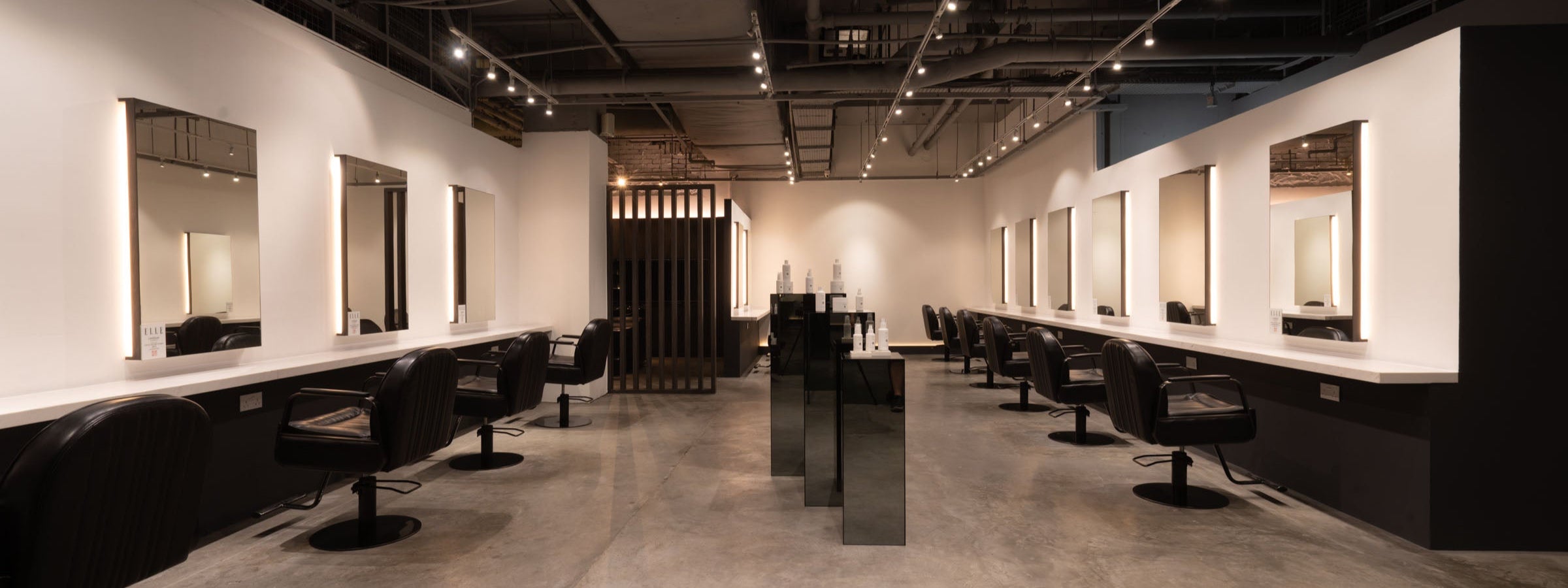 Modern luxury hair salon interior at Yann Beyrie on Orchard Road Singapore
