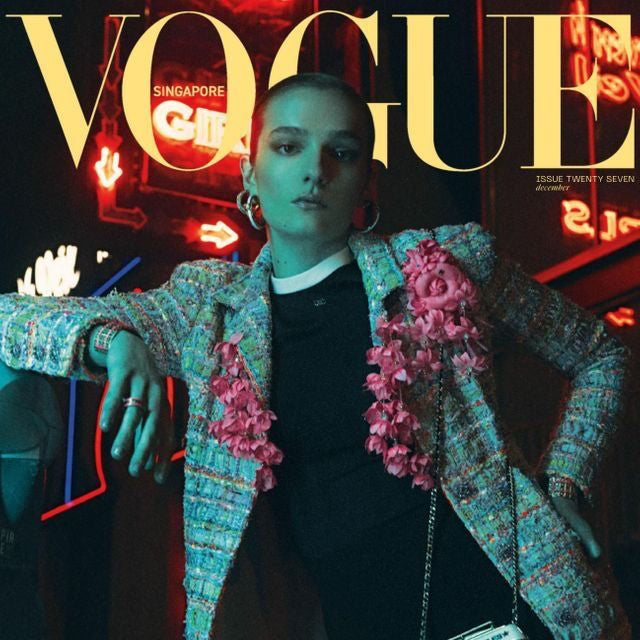 Yann Beyrie Paris print brand advertisement featured in Vogue Singapore December issue